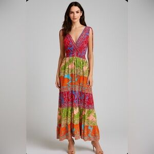 Colorful Bohemian Maxi Dress